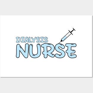 Dialysis Nurse Blue Posters and Art